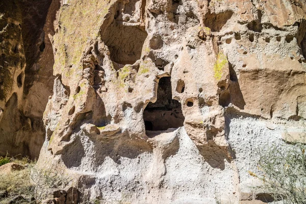 Szikla Lakás Romok Bandelier National Monument New Mexico — Stock Fotó