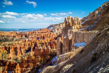 Doğal kaya oluşumu ünlü sitenin Bryce Canyon Milli Parkı