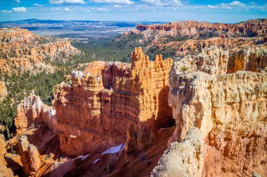 Doğal kaya oluşumu ünlü sitenin Bryce Canyon Milli Parkı