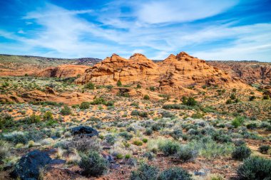Dağ sırtlar kar Kanyon Devlet Parkı, Utah
