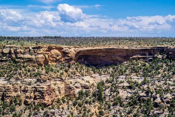 Paisagem Rochosa Belo Parque Nacional Mesa Verde Colorado — Fotografia de Stock