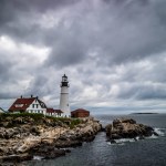 Le phare de Portland Head à Cape Elizabeth, Maine