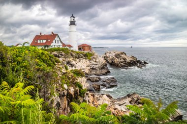 Cape Elizabeth, Maine 'deki Bug Light Feneri.