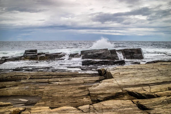 Nézet Maine Állambeli Cape Elizabeth Bay Shore — Stock Fotó