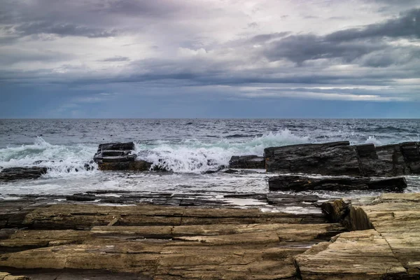 Nézet Maine Állambeli Cape Elizabeth Bay Shore — Stock Fotó