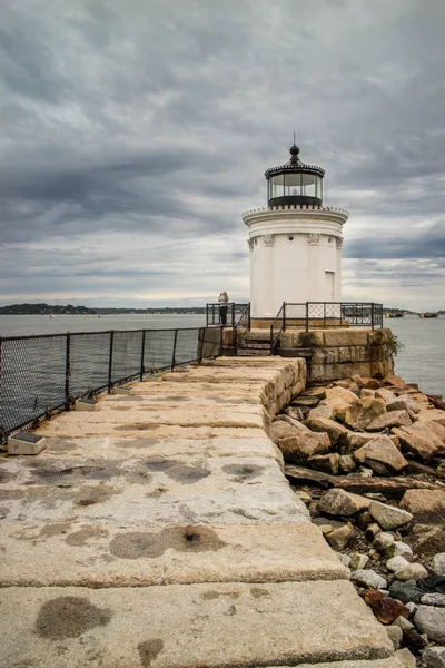 Bug Light Lighthouse Cape Elizabeth Maine — Foto de Stock