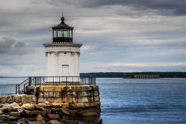 Bug Light Lighthouse Cape Elizabeth Maine — Foto de Stock
