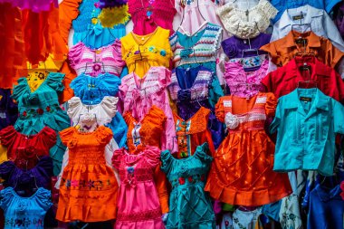 A traditional Mexican clothing in Nuevo Progreso, Mexico clipart