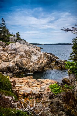 The lovely Duck Harbor Isle au Haut in Acadia National Park, Maine clipart