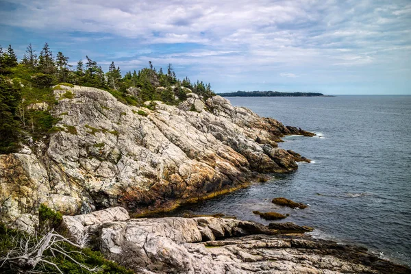 Charmante Île Haut Duck Harbor Dans Parc National Acadie Maine — Photo