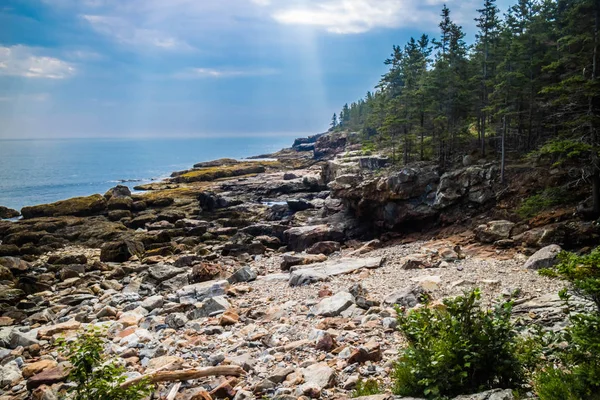 Stora Huvud Trail Acadia National Park Maine — Stockfoto