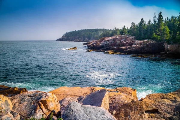 Ocean Sökvägen Leden Acadia National Park Maine — Stockfoto