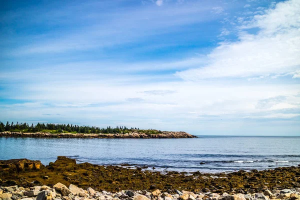 Hard Bumpy Pounding Surf Rough Seas Schoodic Peninsula — Stock Photo, Image