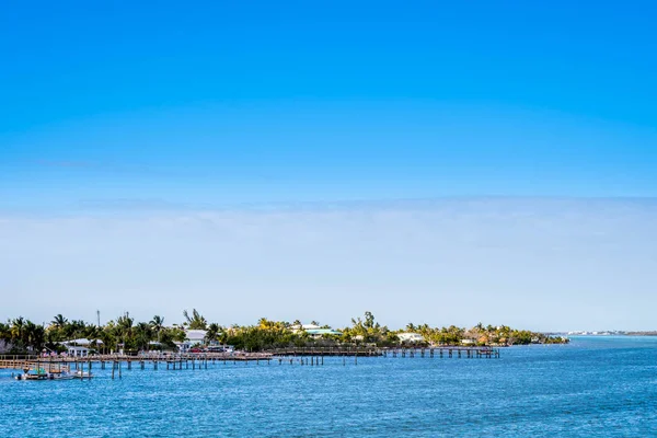 Fantastico Tempo Blu Chiaro Lago Calmo Keys Florida — Foto Stock