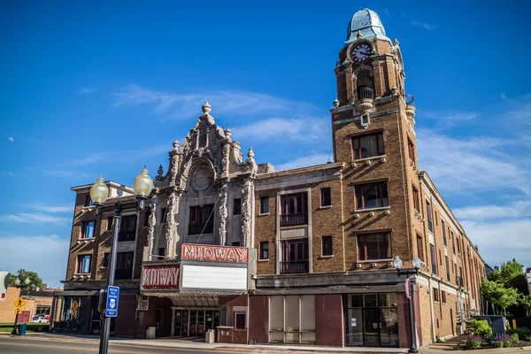 Ein kino mit moller pfeifenorgel in rockford — Stockfoto