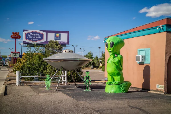 La famosa ciudad OVNI debido a su avistamiento en Roswell —  Fotos de Stock