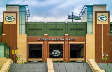 Green Bay, Wisconsin 'de açık bir futbol sahası