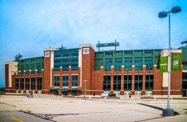 Green Bay, Wisconsin 'de açık bir futbol sahası