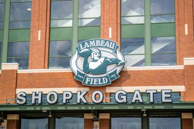 Green Bay, Wisconsin 'de açık bir futbol sahası
