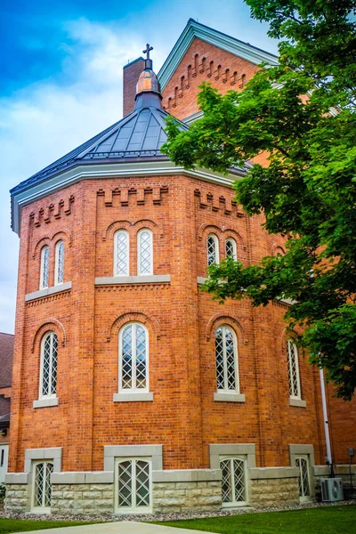Uma igreja congregacional em Green Bay, Wisconsin — Fotografia de Stock