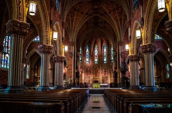 En Kongregationalistkyrkan kyrka i Albany, New York — Stockfoto