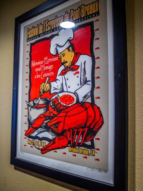 Lafayette, Louisiana'da serginin siyah portre çerçevesi