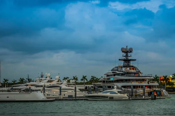 A beautifully and privately owned huge boat in Miami, Florida