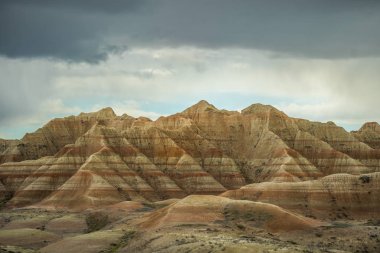 Güzel Badlands Milli Parkı Kayalık manzara, Güney Dakota