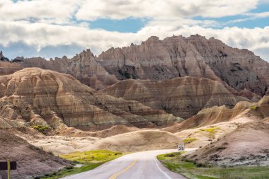 Güzel Badlands Milli Parkı Kayalık manzara, Güney Dakota