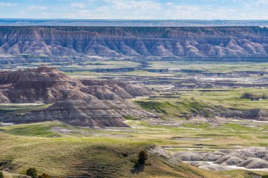 Güzel Badlands Milli Parkı Kayalık manzara, Güney Dakota