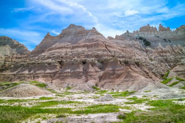 Güzel Badlands Milli Parkı Kayalık manzara, Güney Dakota