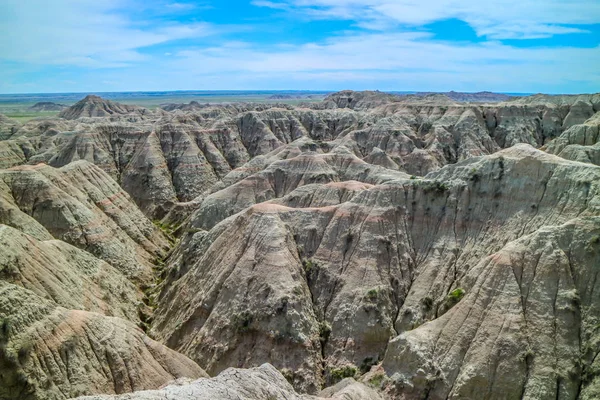 Rocky landscape of the beautiful Badlands National Park, South Dakota — Stock Photo, Image