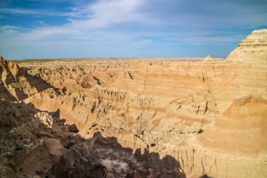 Güzel Badlands Milli Parkı Kayalık manzara, Güney Dakota