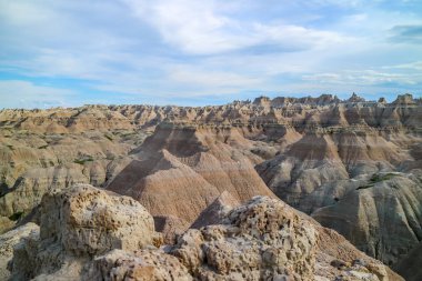 Güzel Badlands Milli Parkı Kayalık manzara, Güney Dakota