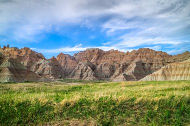 Güzel Badlands Milli Parkı Kayalık manzara, Güney Dakota