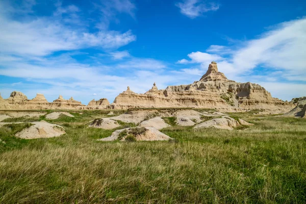 Felsige Landschaft des wunderschönen Badlands-Nationalparks, South Dakota — Stockfoto
