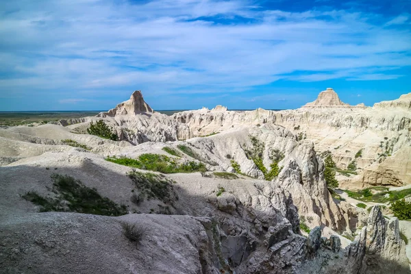 Paesaggio roccioso del bellissimo Parco Nazionale delle Badlands, Dakota del Sud — Foto Stock