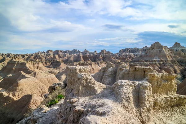Paesaggio roccioso del bellissimo Parco Nazionale delle Badlands, Dakota del Sud — Foto Stock