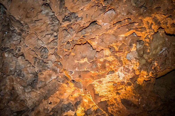 Uma formação geológica Boxwork de rochas no Parque Nacional das Cavernas Eólicas, Dakota do Sul — Fotografia de Stock