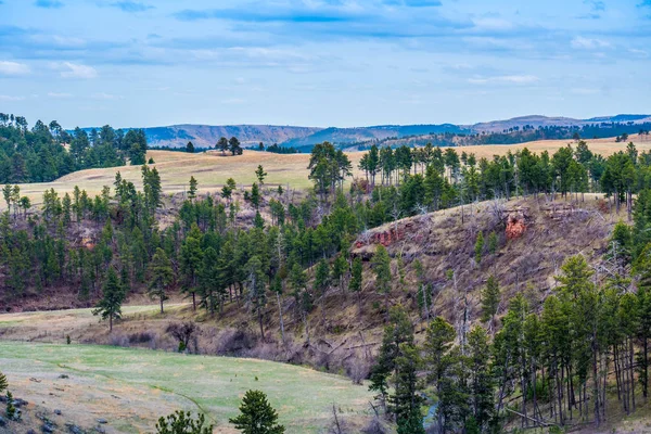 Ein schöner Blick auf die Natur im Windhöhlen-Nationalpark, South Dakota — Stockfoto