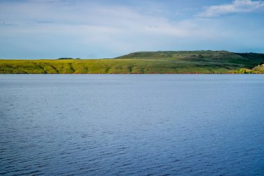 Mikesell Potts 'un Wyoming' deki güzel bir göl parkı.