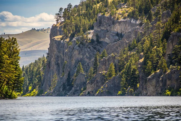 Pohled na krajinu Gates of the Mountain v Helena National Forest, Montana — Stock fotografie