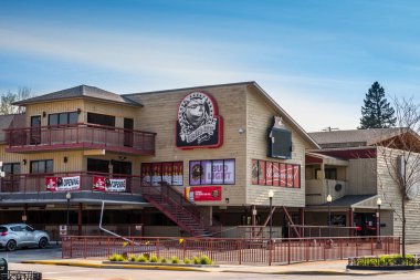 Sturgis, SD, ABD - 29 Mayıs 2019: Motosiklet yarışı geçmişi ile tanınan bir şehir