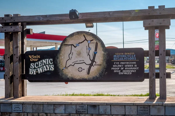 Sturgis Usa May 2019 Welcoming Signboard Entry Point Preserve Park — Stock Photo, Image