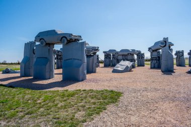 Alliance, NE, USA - 5 Mayıs 2019: Carhenge and Car Art Reserve