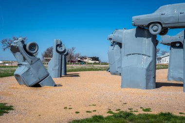 Alliance, NE, USA - 5 Mayıs 2019: Carhenge and Car Art Reserve