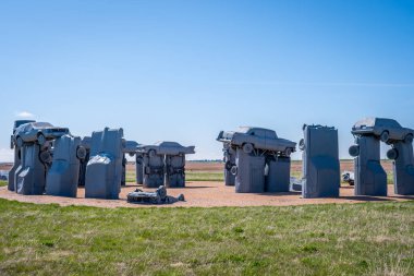 Alliance, NE, USA - 5 Mayıs 2019: Carhenge and Car Art Reserve