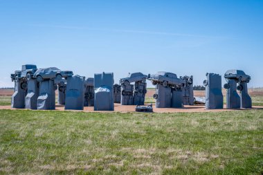 Alliance, NE, USA - 5 Mayıs 2019: Carhenge and Car Art Reserve