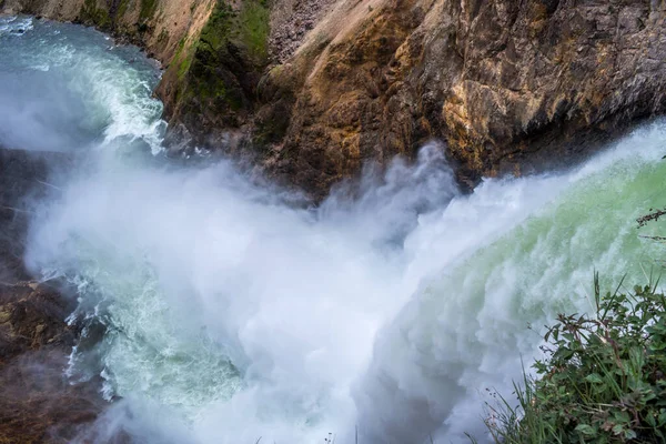 Знаменитая Красивая Река Йеллоустон Вайоминге — стоковое фото