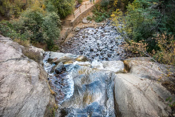 The refreshing flow of natural water resource from Helen Hunt Falls